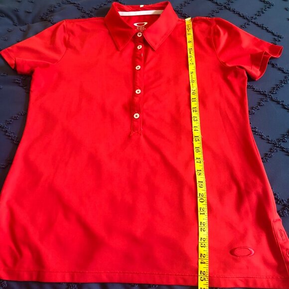 Oakley Polo Shirt, Red, Size L - Picture 6 of 8